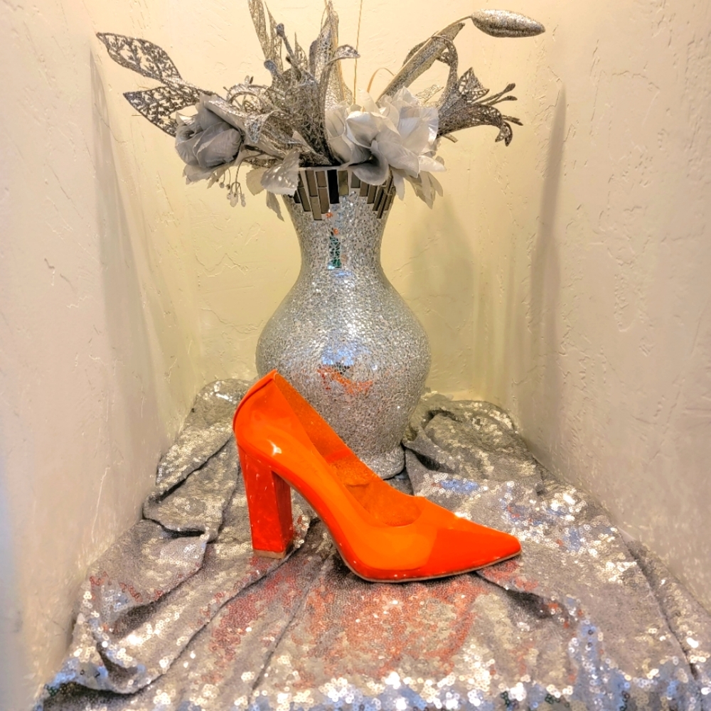 Brand New Clear Orange Heels